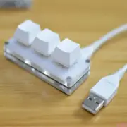 Mini 3-key Programming Macro Keypad Mechanical Keyboard With 1.5m Date Cable