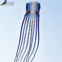 在飛比找蝦皮商城精選優惠-濰坊風箏 年度新款 藍精靈 軟體章魚風箏 15米章魚風箏 大