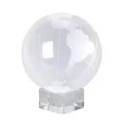 OwnMy World Globe Crystal Ball Glass Sphere Display Globe Paperweight Healing...