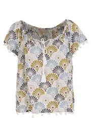 Kikkoman Print Top--NEM-CBL1443R