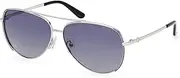 [GUESS] GU00193 10D Shiny Antiqued Light Nickel Tin 58/12/140 Women's Sunglasses, 10d Shiny Antiqued Light Nickeltin, 58/12/140