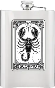 Gifts Infinity 8 Oz. Zodiac, Astrology, Horoscope Flask Gift! (Scorpio)