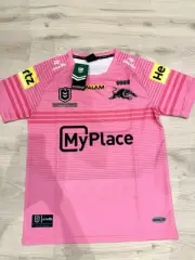 Medium 4 Peat Champ Penrith Panthers Mens Premiers Jersey Pink NRL Rugby Jersey