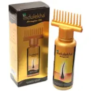 Indulekha Bringha Hair Oil Selfie Bottle 100 ml For Regrow Hair Faster Ayurveda