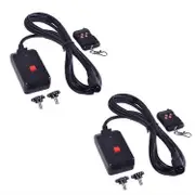 2 PCs 90-240VAC 2 in 1 Wireless Remote Control 3 Pins XLR for Smoke Machine Party DJ Stage Lighting