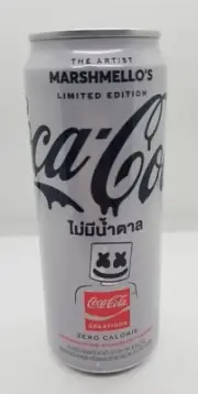NEW LIMITED EDITION THE ARTIST MARSHMELLO'S COCA-COLA COKE 12 OZ CAN THAILAND