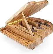 Picnic Time Toscana - a Brand Piano Bamboo Cheese Board/Tool Set, 9-Inch