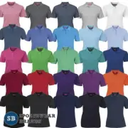 Ladies Polo Shirt Top Casual Size 8 10 12 14 16 18 20 22 24 NEW Womens 2LPS