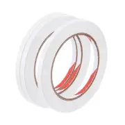 3 Pcs Double-Sided Adhesive Tape, Paper Backing for Home (6mm 30m/98.4-Feet)
