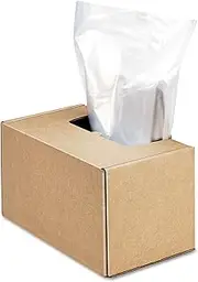 [Fellowes] Powershred Shredder for 2127/3140/3250/4250 Series 50 Bags & Ties (3604101), 50 Gallon, Clear