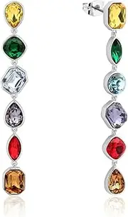 [Disney] Women's WGP INFINITY STONE DROPS Drop Earrings, Silver, 8CM