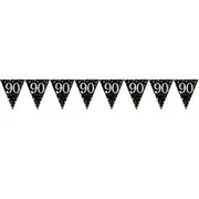Sparkling Celebration 90 Prismatic Plastic Pennant Banner