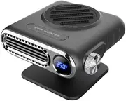 Snblzhef Car Heater Portable Electric Heating Fan Automatic Windshield Dryer Defogging Demister Defroster Heater for Car,D