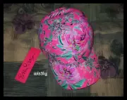 NWT Lilly Pulitzer Run Around Hat Pink Paws for a Cause Adjustable Baseball Cap