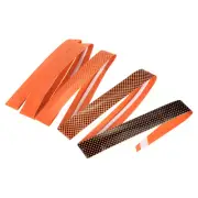 5.9ft PU Racket Overgrip Grip Tape Non-Slip with Damping Ridges, Orange
