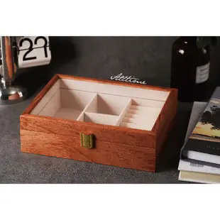 【AllTime】麥穗橙實木紋收藏盒 (木H13) 錶盒 飾品盒 收納盒 收藏盒 珠寶盒 首飾盒 木頭錶盒