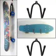 2x Universal Skateboard & Scooter Wall Hanger Rack Mount decks longboard display