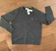 Penguin 100% Lambs wool gray sweater size XL