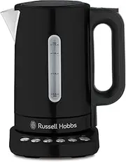 Russell Hobbs Addison Kettle, RHK510BLK, 5 Temperature Settings, 1.7 L Capacity, Keep Warm Function, Easy to Clean, 360 Degree Swivel Base, Matte Black