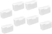 Protable Trading Card Deck Card Storage Box 8-Piece Set Lightweight Sturdy Playing Card Holder