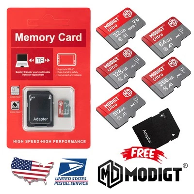 SanDisk/Samsung/Modigt Memory SD Card 32GB 64GB 128GB 256GB 512GB