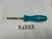Snap-on Tools USA NEW TEAL CLASSIC Hard Handle Flat Head Screwdriver SDD4ATL