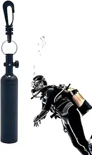 Scuba Rattle Stick,Underwater Shaker Noisemaker Communication Device - Diving Accessories, Clear Alert, Aluminum Alloy, Quick Release Hook