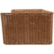 Wicker Storage Basket Organizer Hamper Baskets Rectangular Woven