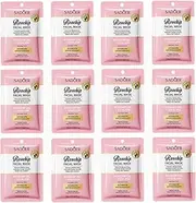 Rosehip Facial Mask with Squalane, Moisturising Sheet Masks, 12 Pack