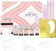 Eyelash lifting set, lash lifting set, lash lift kit, eyelash lifting set, 2022 updated lash lift kit, improved formula, personal use and gift (A)