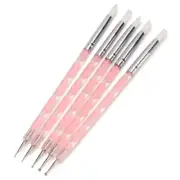 5 Clay Tools w/ Silicone & Metal Nibs Sculpting, Dotting, Painting, Nail Art Set