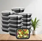 50-Pack 12 oz Meal Prep Containers Microwave Safe Food Storage Containers Bento