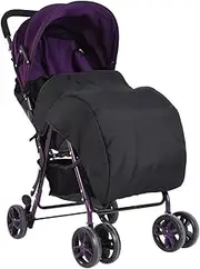 BORDSTRACT Pram Footmuff, Waterproof Winter Stroller Warmer Cover, Universal Pram Footmuff for Prams, Prams, Pushchairs (Black)