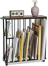 ikkle Large Art Canvas Storage Rack, Drying Painting Rack with Wheels, Art Storage Display Stands for Canvas, Frame, Drawing Board, Crafts Print Rack for Art Display & Galleries