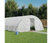 vidaXL Greenhouse with Steel Frame White 50 m¬≤ 10x5x2.3 m