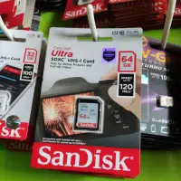 在飛比找蝦皮購物優惠-Sandisk ULTRA SDHC 32GB 64GB 1