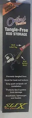 Outkast Tackle SLIX Pro Series Spinning Fishing Rod Cover -Blue Fits L/XL Guides