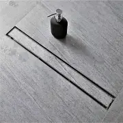 Neodrain 24-Inch Linear Shower Drain with Tile Insert Grate, Professional Bru...