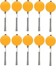 Baxnore Ice Fishing Spring Ball Tip 10PCS, ABS Steel Watertight Rod Tips with Builtin Beads, Sensitivity Spring for Ice Fishing