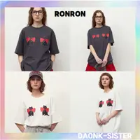 在飛比找蝦皮購物優惠-[RONRON] Ribbon CATS T 恤 2 色 1