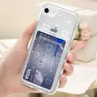 Clear Case for iPhone SE 2022 5G/iPhone SE 2020/iPhone 8/iPhone 7 with Card Hold