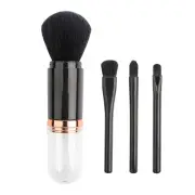 4 In 1 Retractable Makeup Brush Set For Travel Blush Bronzer Contouring Blen IDM