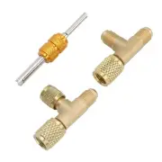 Quick Coupler Access Tee, 1/4In Valves Core Quick Coupler Tee Adapter For Vac...