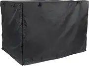 Nlrlo Dog Kennel Cover | Exclusive Cage Cover Cloth Silver Coating | Waterproof Dog Kennel Cover with Double Door, Anti-UV Crate with Ventilation Window for Outdoor and Indoor Use