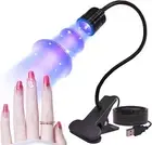 Gel X Lamp 395nm UV LED Nail Lamp Flash Cure with Gooseneck and Clamp Flash Cu