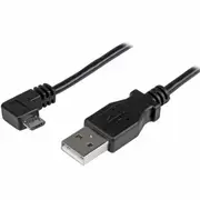 StarTech USBAUB1MRA USB cable 1 m USB 2.0 USB A Micro-USB B Black