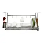 Stainless Space Under Shelf Dish Drying Rack Drainer Dryer Tray Storage/ 600w