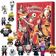 Halloween Advent Calendar | Halloween Countdown Advent Calendar 2023 | 24 Days Count Down to Halloween Horror Ornament Doll Toys | Halloween Nightmare Party Supplies for Boys Girls Kids Teens Gifts