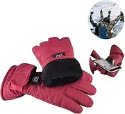 [Acunny] Winter Heated Gloves - Winter Heated Motorcycle Gloves - Thumb Touch Screen Gloves Women Winter Gloves Waterproof Warm Gloves for Training