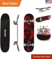 Smooth Ride 31-Inch Longboard - Complete Skateboard for Kids and Beginners